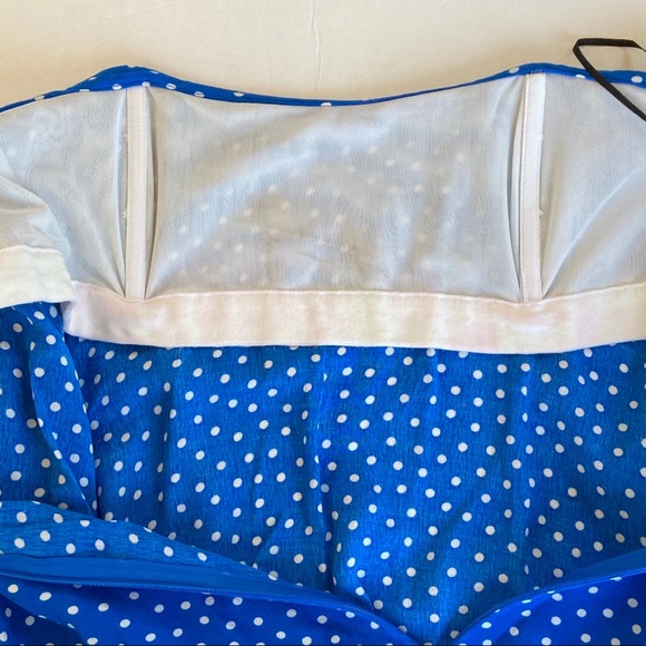 Zara Off The Shoulder Polka Dot Top M - Picture 9 of 15